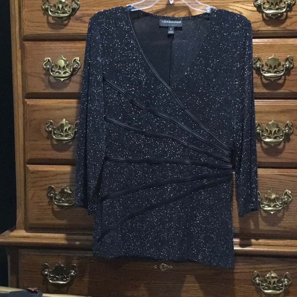 Shimmering evening blouse